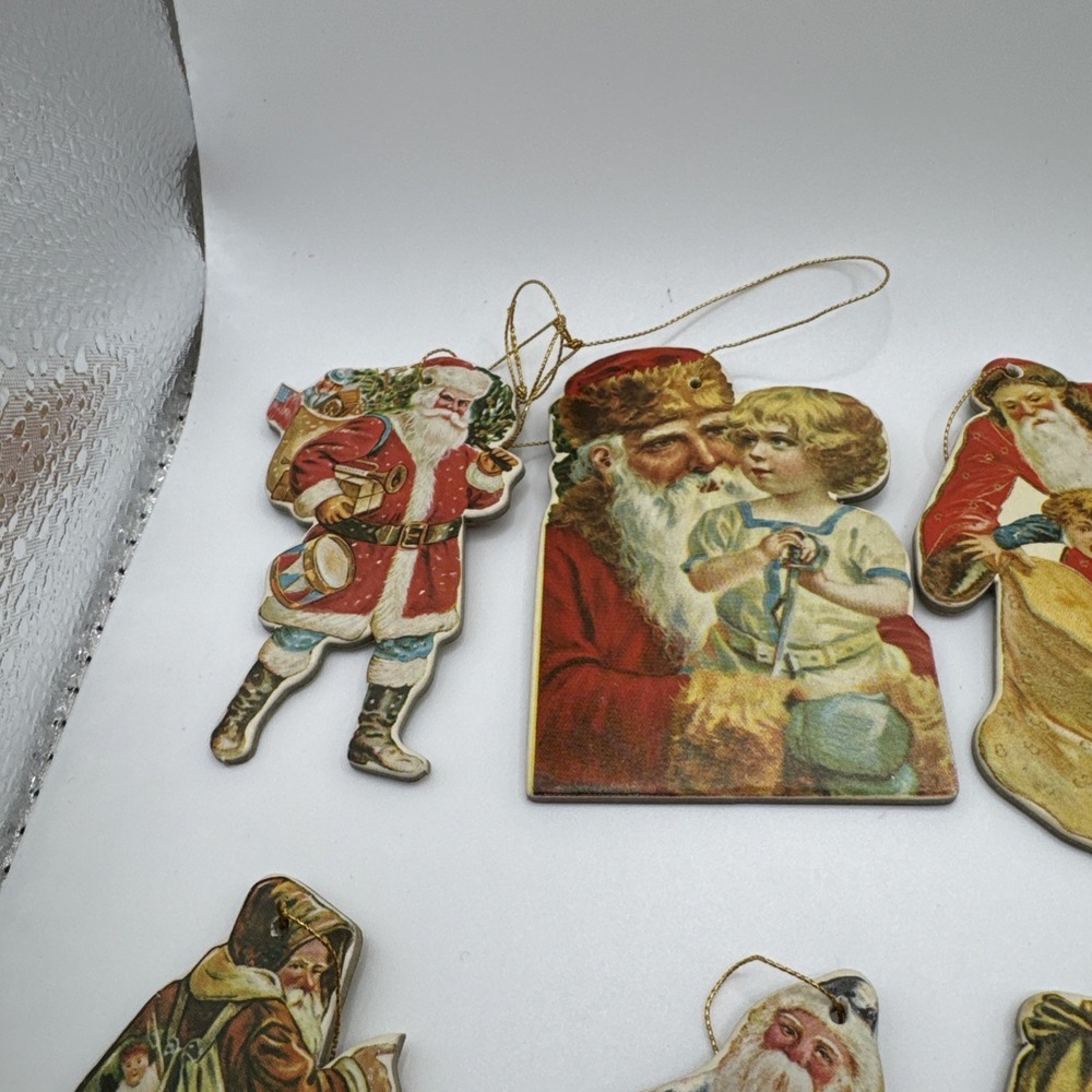Set of 12 Merrimack Publishing 1977 & 1985 Victorian cutout cardboard ornaments - Picture 7 of 9